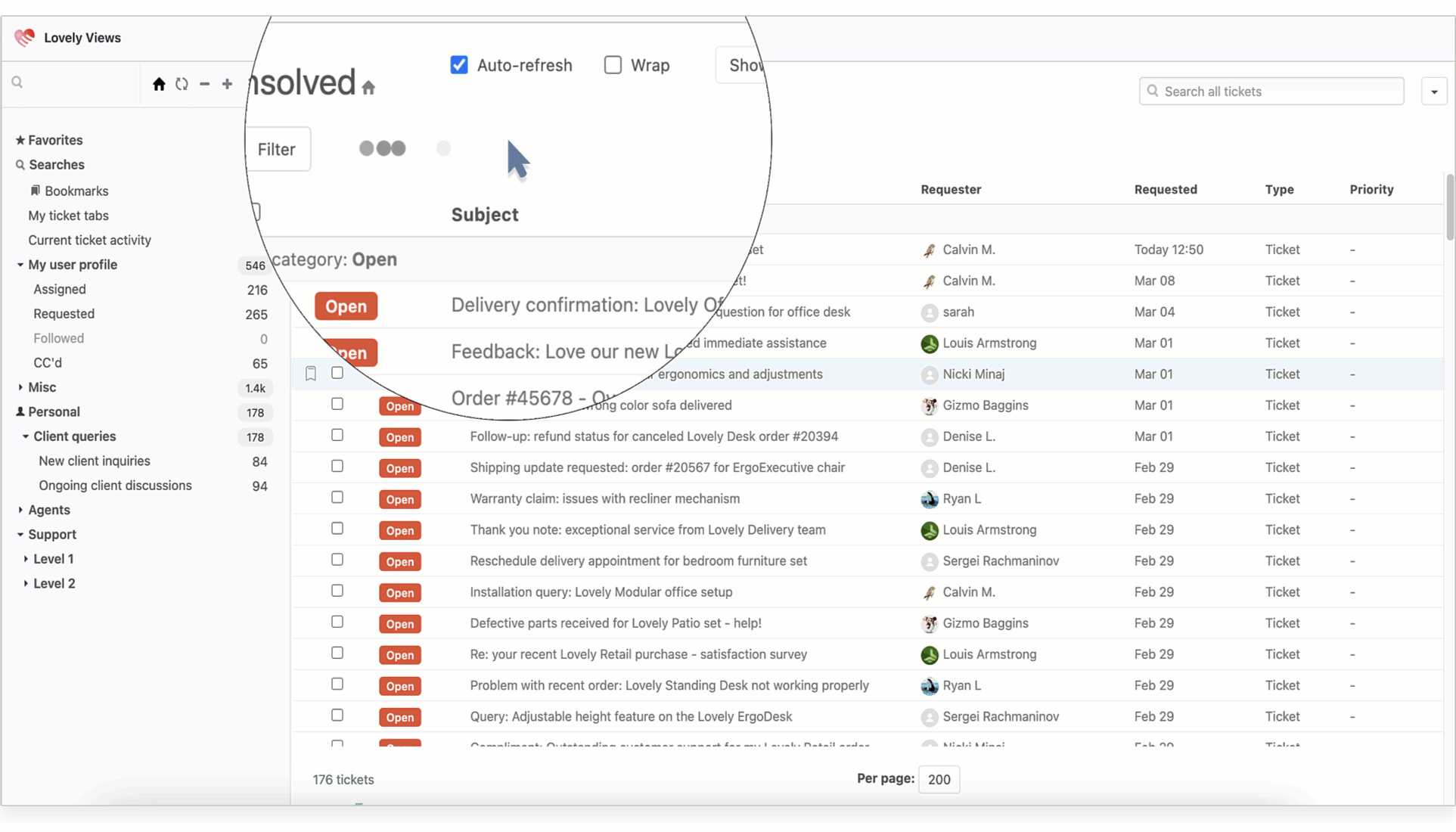 Quickly refine your views setup